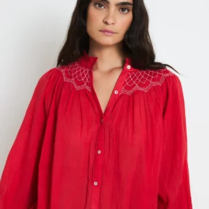 Blusa TULIPAN VOILE roja Sophie & Lucie.
