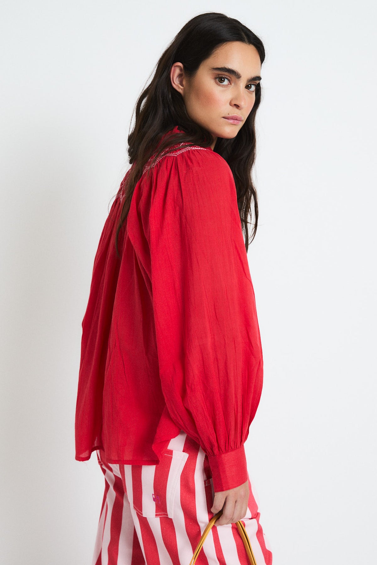 Blusa TULIPAN VOILE roja Sophie & Lucie.