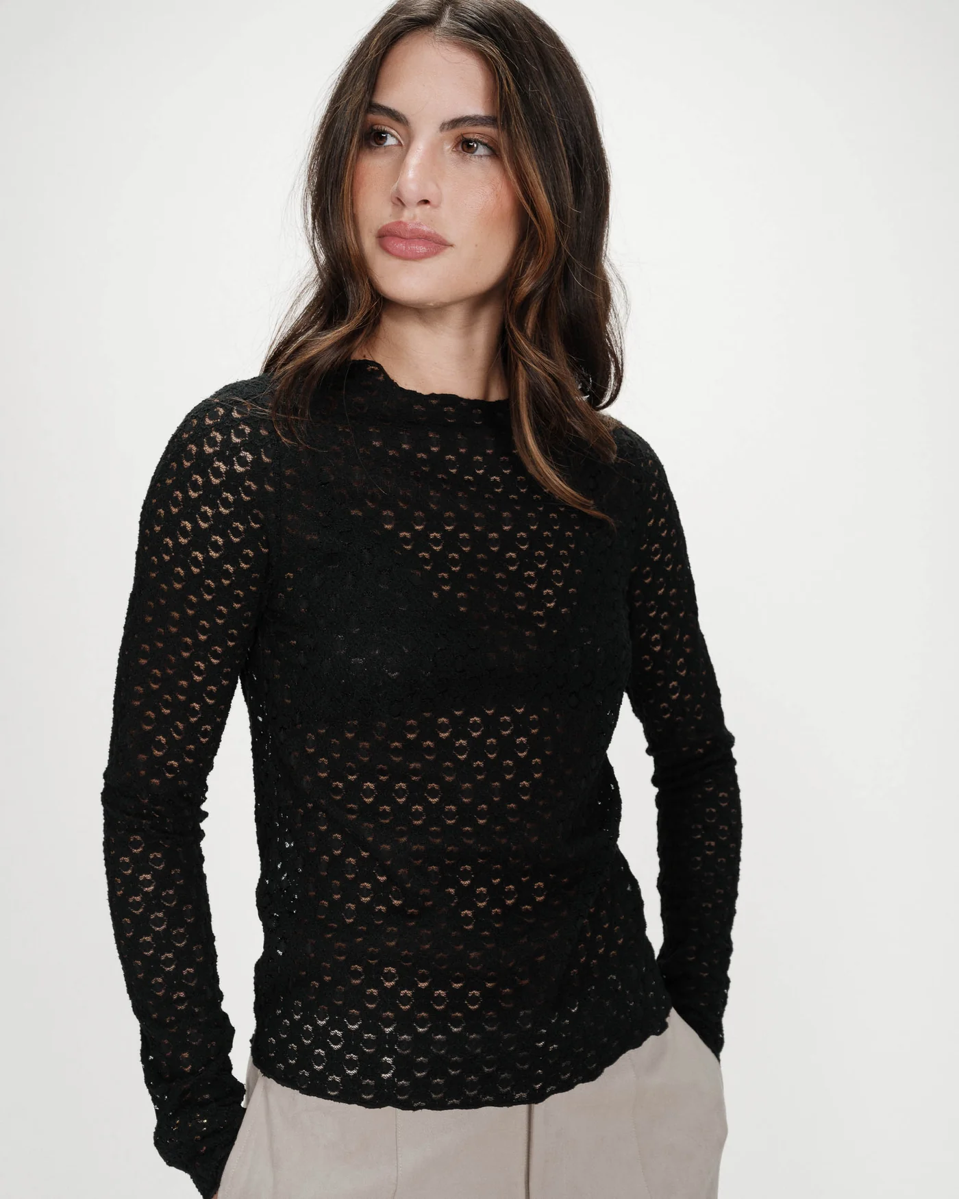 Top VALMY negro Grace & Mila.