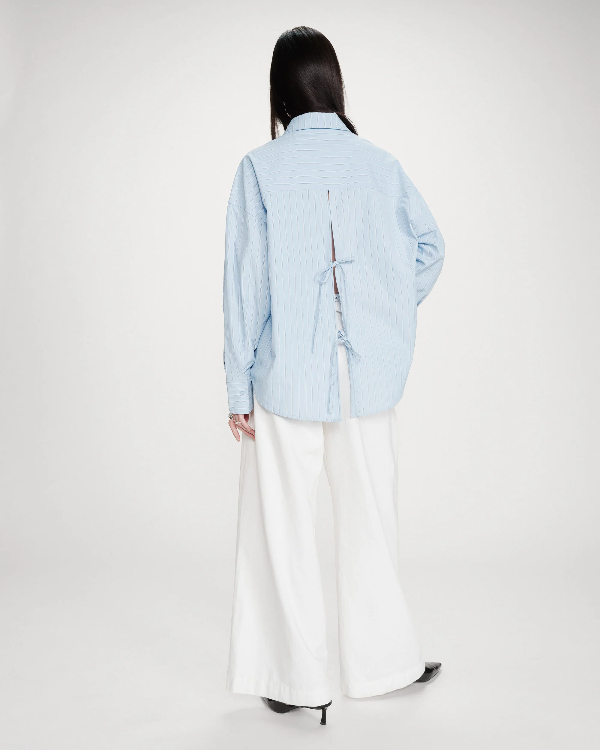 Camisa VALERIE azul rayas Grace & Mila.