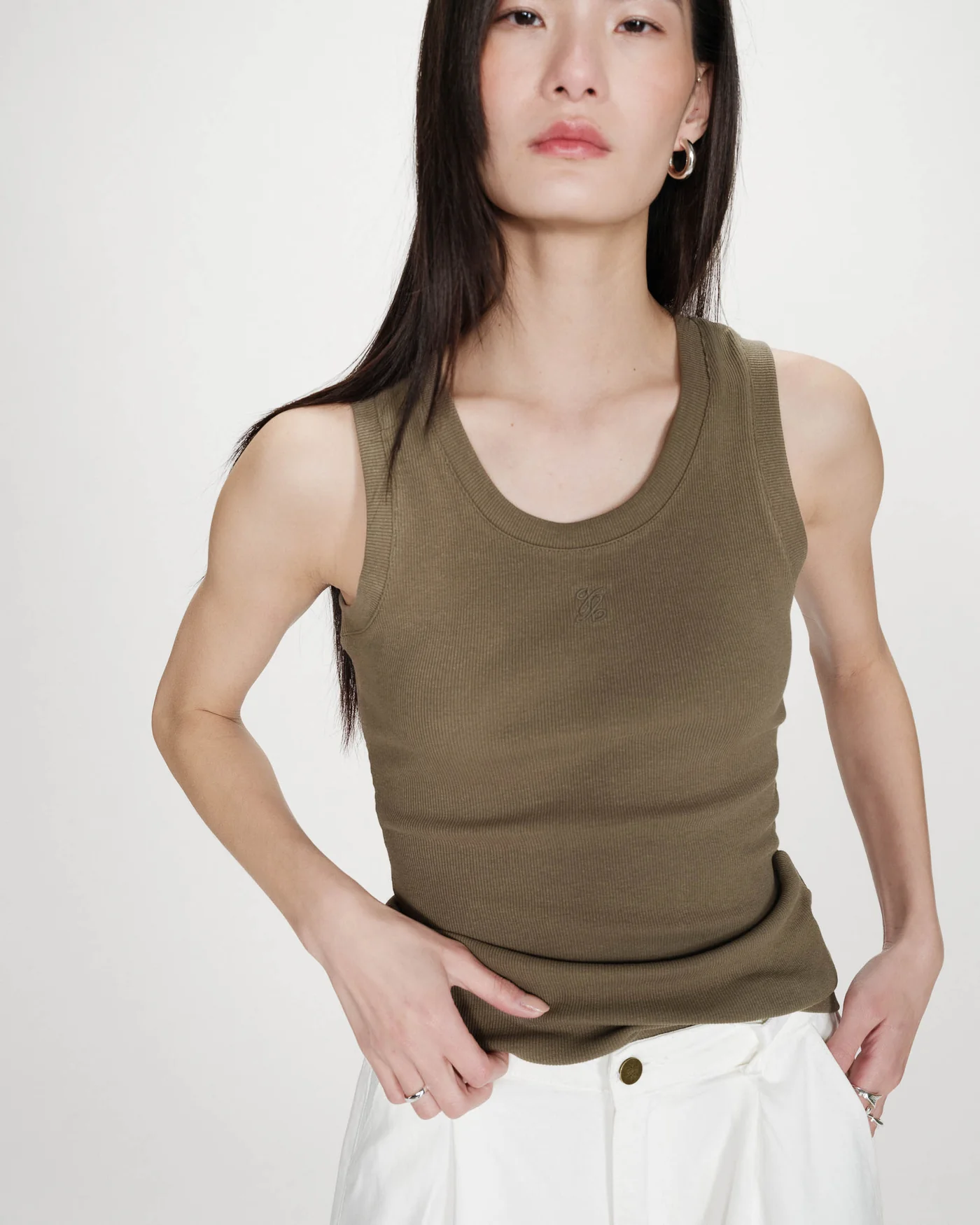 Top VALOU kaki Grace & Mila.