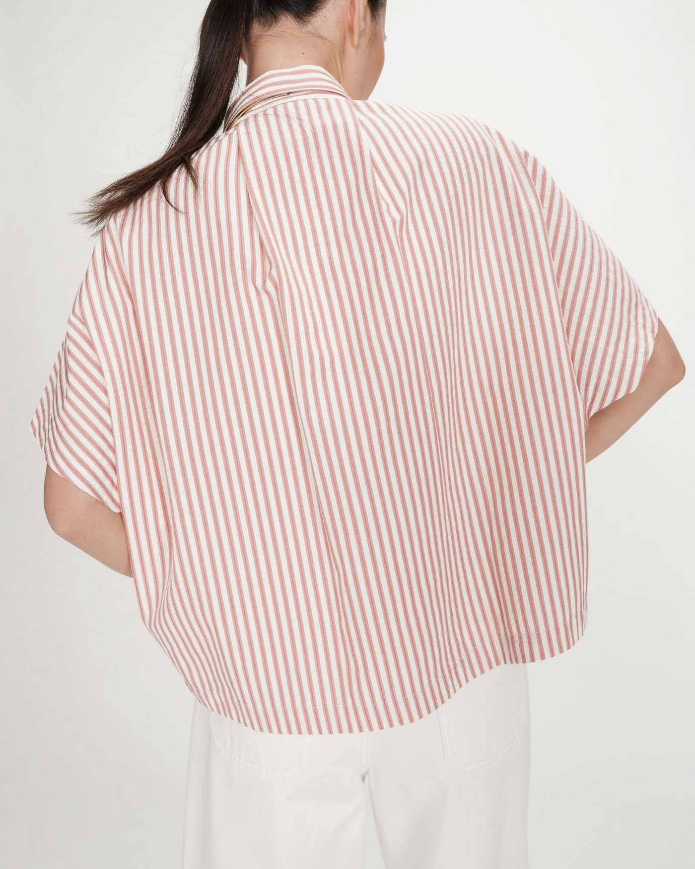 Camisa VERCIA rayas coral Grace & Mila.