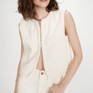 Chaleco VERONA crudo Grace & Mila.