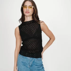 Top VINTIE negro Grace & Mila.